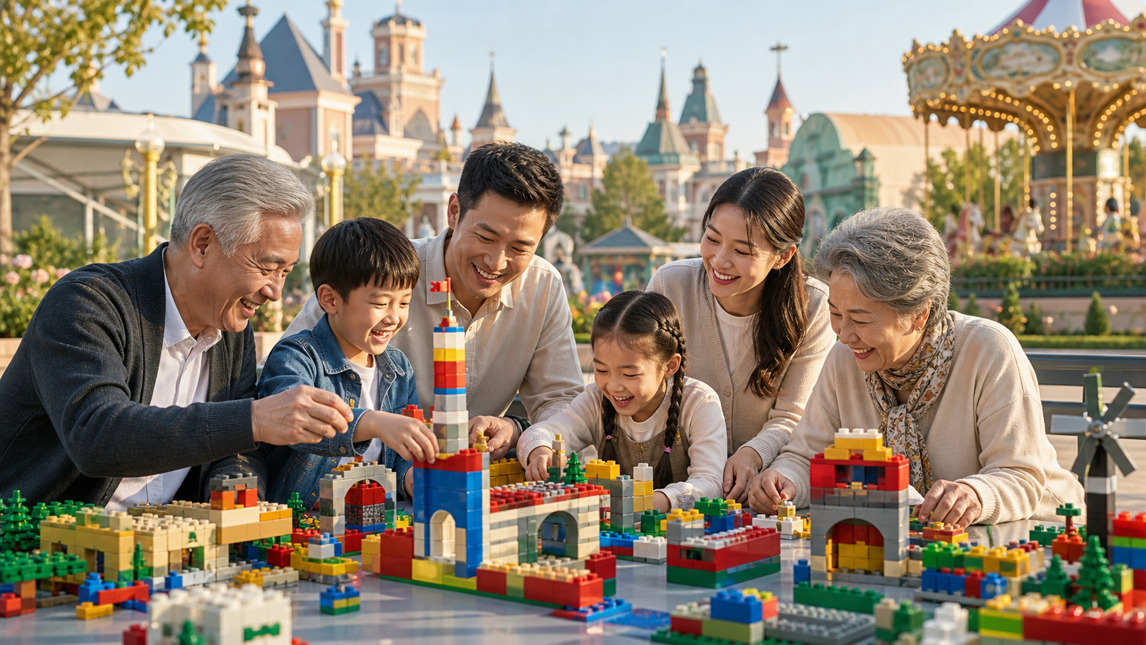 A family discovering Shanghai together
