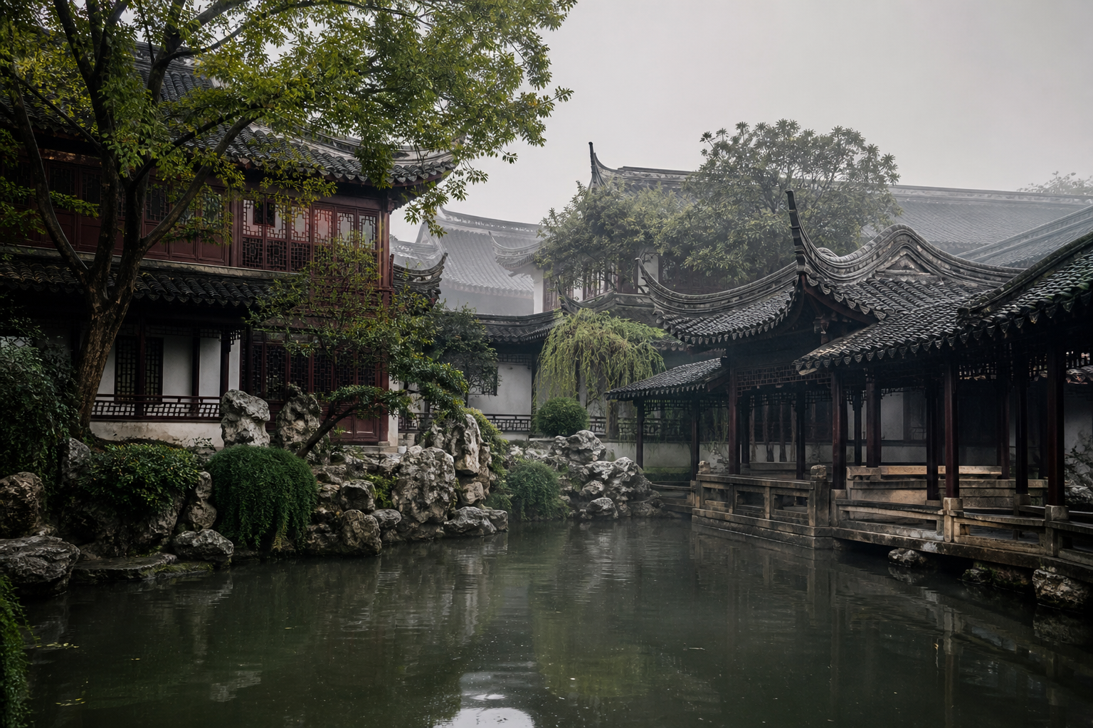 Classical architecture in Yuyuan Garden