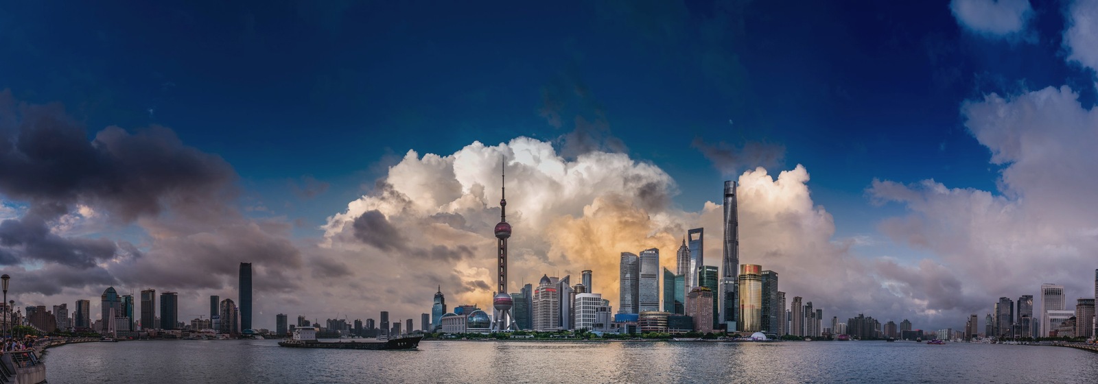 Shanghai skyline across the Huangpu River